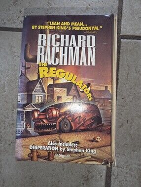 Stephen King Richard Bachman Desperation The Regulators 1st Signet W/ Box HTF